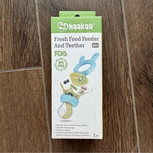 NEW pink Haakaa Fresh Food Feeder and Teether